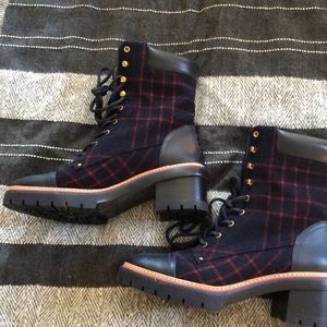 This season Tory Burch lug boots. 10.5.